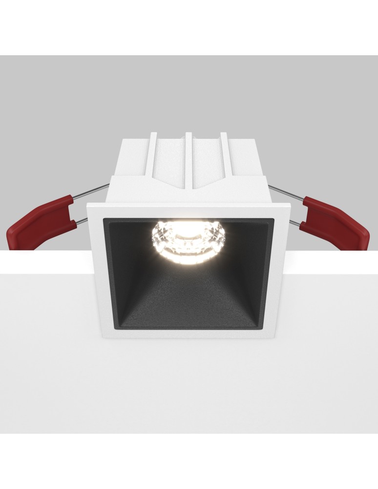 Maytoni Alfa LED Podtynkowa LED 10W 500lm 4000K Biały, Czarny DL043-01-10W4K-D-SQ-WB Maytoni Alfa LED Podtynkowa LED 10W 500lm 4000K Biały, Czarny DL043-01-10W4K-D-SQ-WB