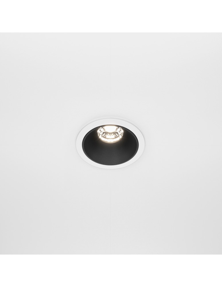 Maytoni Alfa LED Podtynkowa LED 10W 500lm 4000K Biały, Czarny DL043-01-10W4K-RD-WB