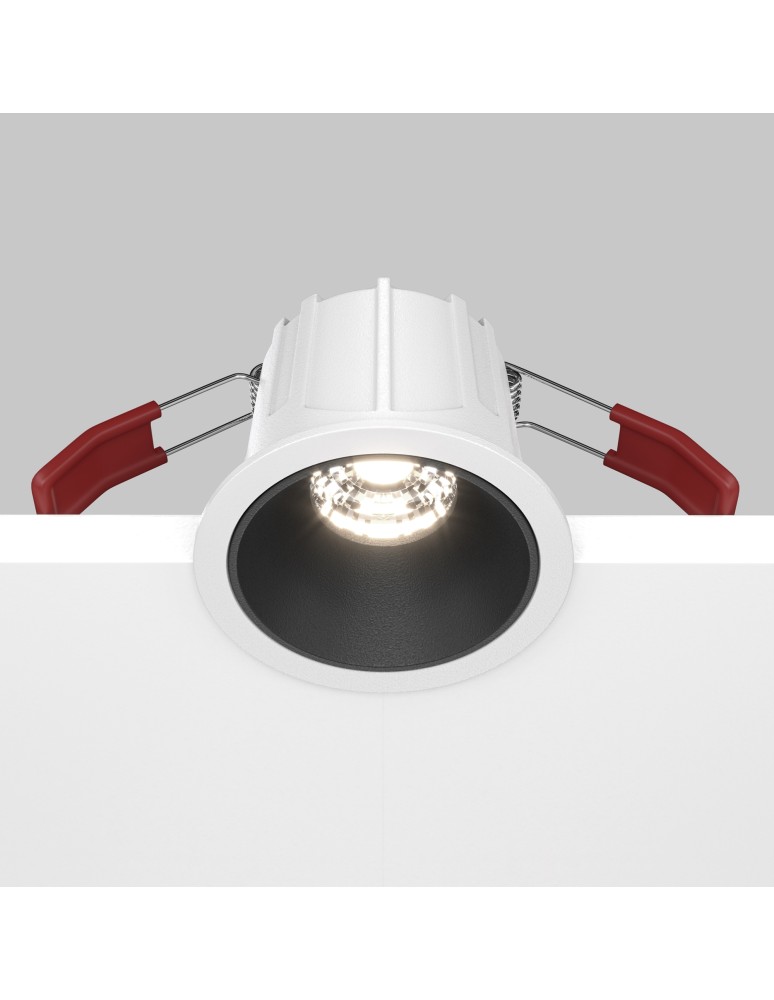 Maytoni Alfa LED Podtynkowa LED 10W 500lm 4000K Biały, Czarny DL043-01-10W4K-RD-WB