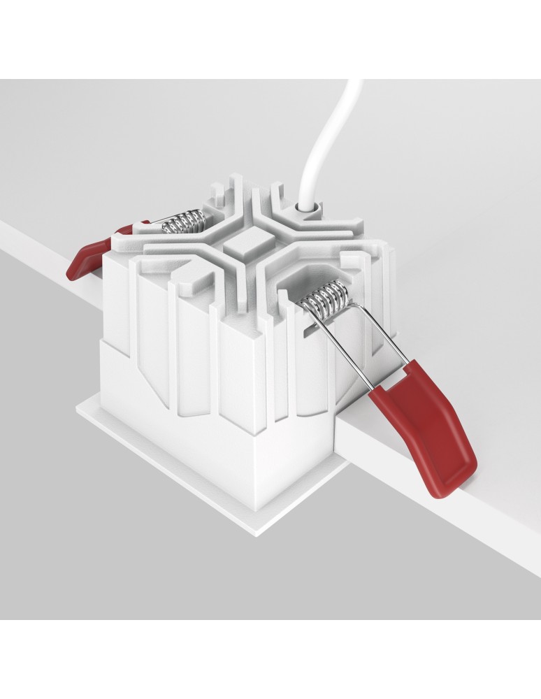 Maytoni Alfa LED Podtynkowa LED 10W 500lm 4000K Biały, Czarny DL043-01-10W4K-SQ-WB