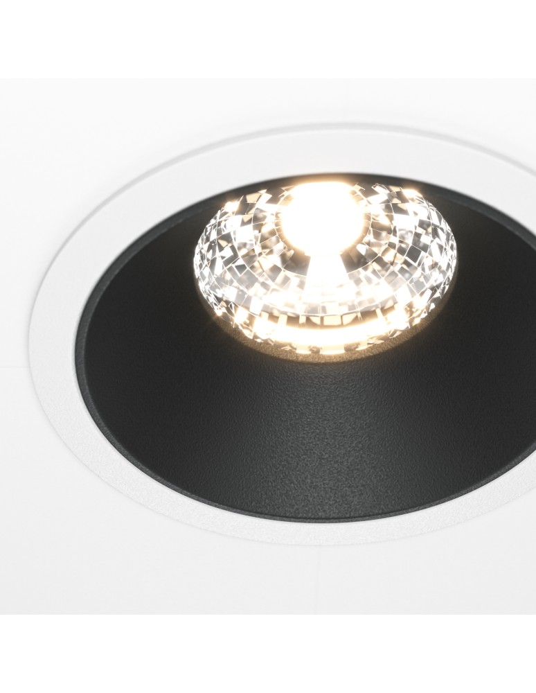 Maytoni Alfa LED Podtynkowa LED 15W 1050lm 3000K Biały, Czarny DL043-01-15W3K-D-RD-WB Maytoni Alfa LED Podtynkowa LED 15W 1050lm 3000K Biały, Czarny DL043-01-15W3K-D-RD-WB