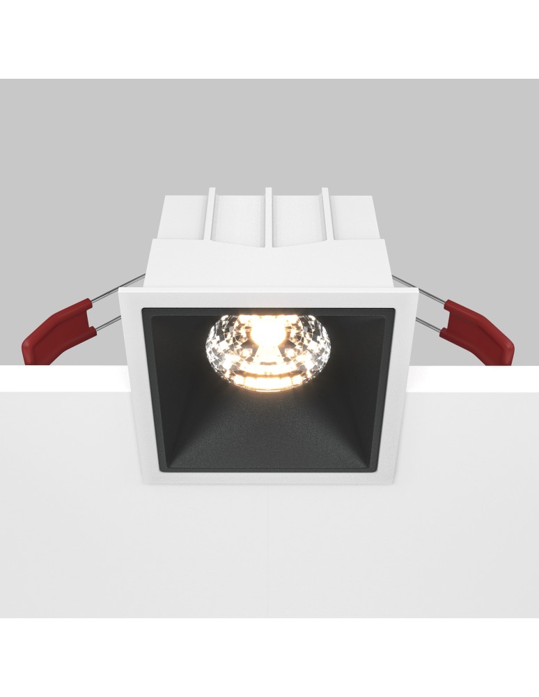 Maytoni Alfa LED Podtynkowa LED 15W 1050lm 3000K Biały, Czarny DL043-01-15W3K-D-SQ-WB Maytoni Alfa LED Podtynkowa LED 15W 1050lm 3000K Biały, Czarny DL043-01-15W3K-D-SQ-WB