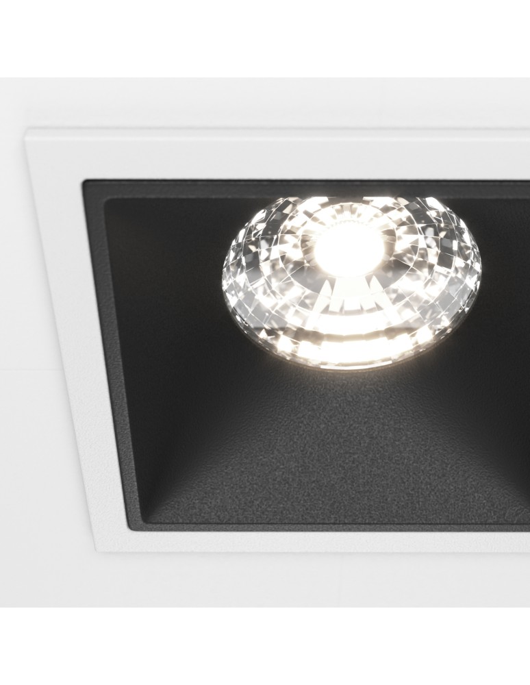 Maytoni Alfa LED Podtynkowa LED 15W 1150lm 4000K Biały, Czarny DL043-01-15W4K-D-SQ-WB Maytoni Alfa LED Podtynkowa LED 15W 1150lm 4000K Biały, Czarny DL043-01-15W4K-D-SQ-WB