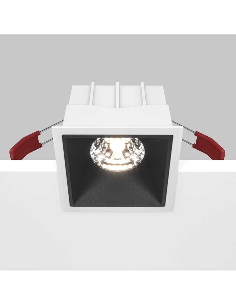 Maytoni Alfa LED Podtynkowa LED 15W 1150lm 4000K Biały, Czarny DL043-01-15W4K-D-SQ-WB Maytoni Alfa LED Podtynkowa LED 15W 1150lm 4000K Biały, Czarny DL043-01-15W4K-D-SQ-WB