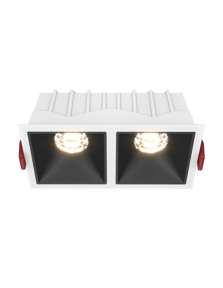 Maytoni Alfa LED Podtynkowa LED 20W 900lm 3000K Biały, Czarny DL043-02-10W3K-D-SQ-WB