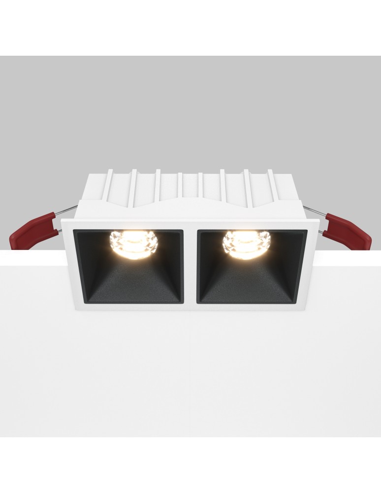 Maytoni Alfa LED Podtynkowa LED 20W 900lm 3000K Biały, Czarny DL043-02-10W3K-SQ-WB Maytoni Alfa LED Podtynkowa LED 20W 900lm 3000K Biały, Czarny DL043-02-10W3K-SQ-WB