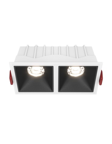 Maytoni Alfa LED Podtynkowa LED 20W 1000lm 4000K Biały, Czarny DL043-02-10W4K-SQ-WB