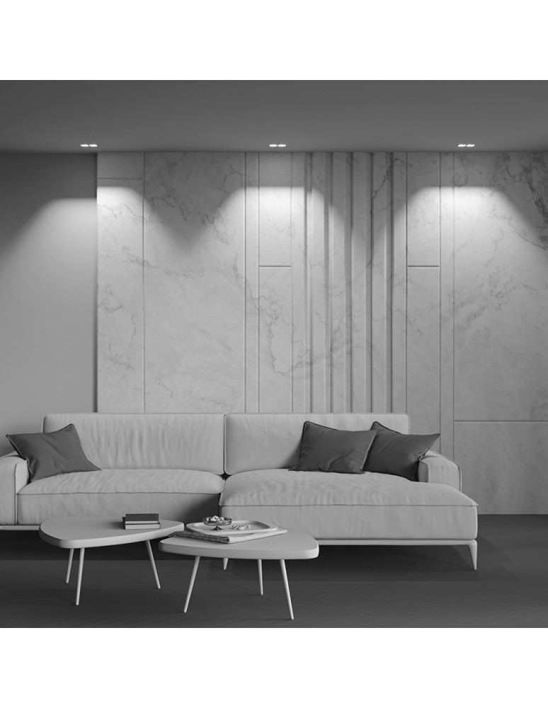 Maytoni Alfa LED Podtynkowa LED 20W 1000lm 4000K Biały, Czarny DL043-02-10W4K-SQ-WB