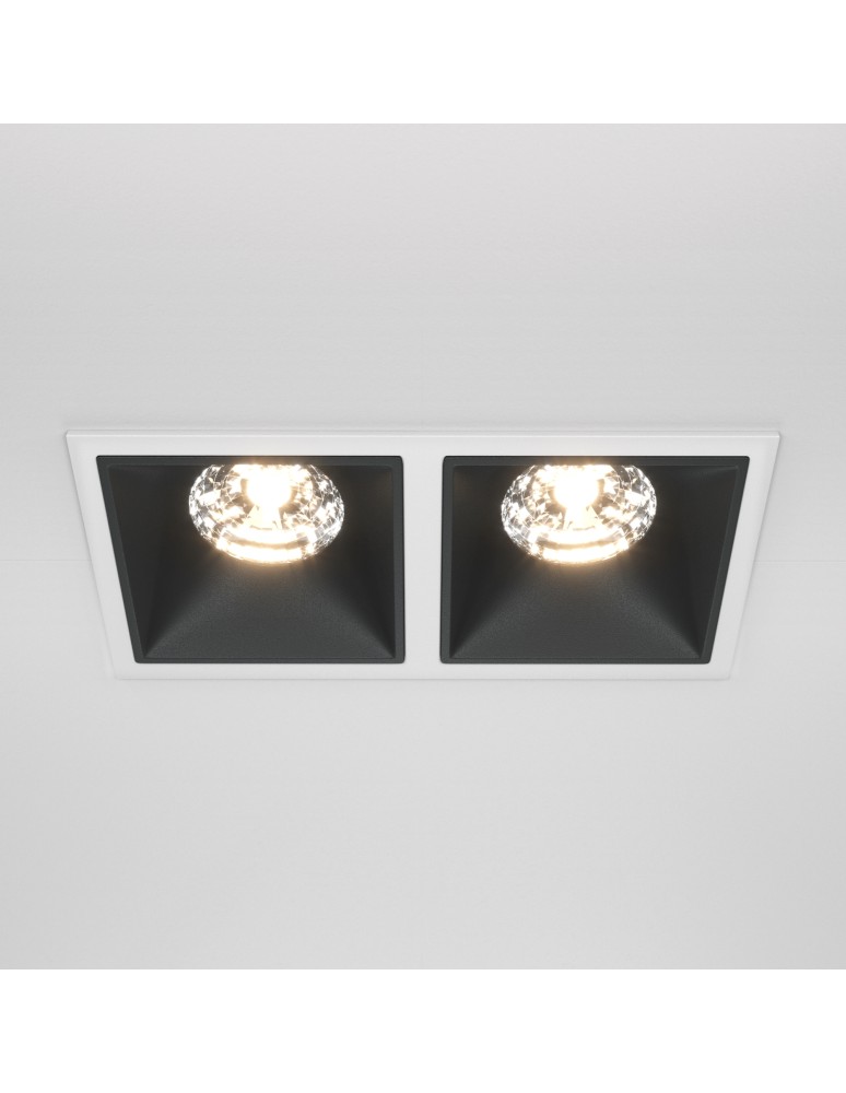 Maytoni Alfa LED Podtynkowa LED 30W 2100lm 3000K Biały, Czarny DL043-02-15W3K-D-SQ-WB Maytoni Alfa LED Podtynkowa LED 30W 2100lm 3000K Biały, Czarny DL043-02-15W3K-D-SQ-WB