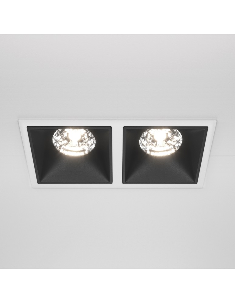 Maytoni Alfa LED Podtynkowa LED 30W 2350lm 4000K Biały, Czarny DL043-02-15W4K-SQ-WB Maytoni Alfa LED Podtynkowa LED 30W 2350lm 4000K Biały, Czarny DL043-02-15W4K-SQ-WB