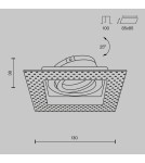 Lampy podtynkowe bezramkowe - trimless - Maytoni Atom Podtynkowa Bezramkowa 1xGU10 50W Biały DL003-01-W - product 7