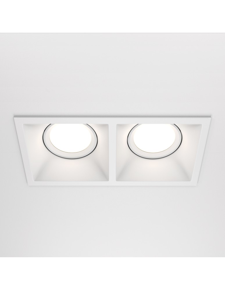 Maytoni Dot Podtynkowa 2xGU10 50W Biały DL029-2-02W Maytoni Dot Podtynkowa 2xGU10 50W Biały DL029-2-02W