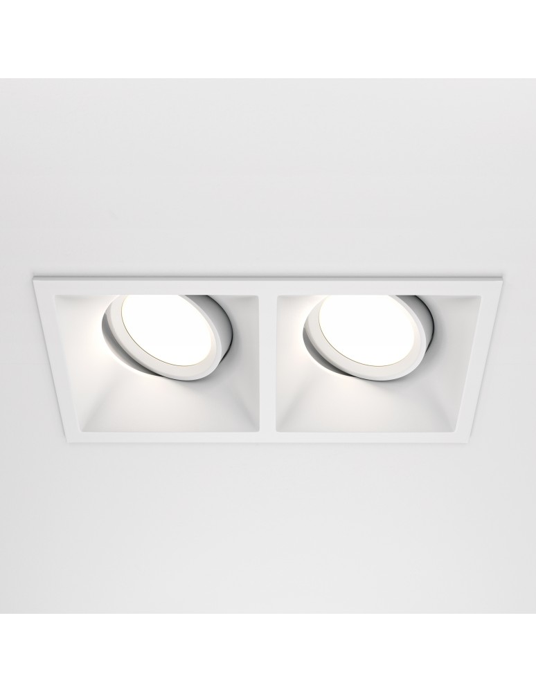Maytoni Dot Podtynkowa 2xGU10 50W Biały DL029-2-02W Maytoni Dot Podtynkowa 2xGU10 50W Biały DL029-2-02W