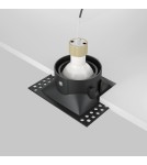 Lampy podtynkowe bezramkowe - trimless - Maytoni Dot Podtynkowa Bezramkowa do Szpachlowania 1xGU10 50W Black DL042-01-SQ-B - product 5