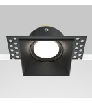 Lampy podtynkowe bezramkowe - trimless - Maytoni Dot Podtynkowa Bezramkowa do Szpachlowania 1xGU10 50W Black DL042-01-SQ-B - product 6