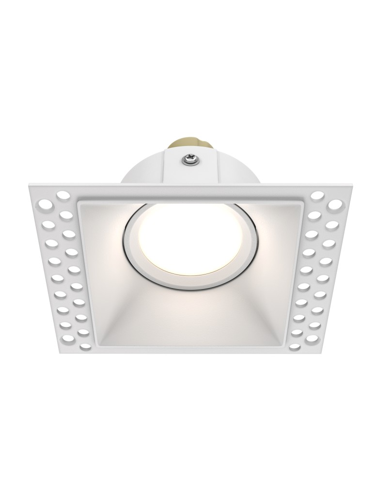 Maytoni Dot Podtynkowa Bezramkowa do Szpachlowania 1xGU10 50W Biały DL042-01-SQ-W