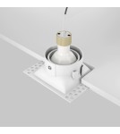 Lampy podtynkowe bezramkowe - trimless - Maytoni Dot Podtynkowa Bezramkowa do Szpachlowania 1xGU10 50W Biały DL042-01-SQ-W - product 5