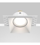 Lampy podtynkowe bezramkowe - trimless - Maytoni Dot Podtynkowa Bezramkowa do Szpachlowania 1xGU10 50W Biały DL042-01-SQ-W - product 6
