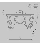 Lampy podtynkowe bezramkowe - trimless - Maytoni Dot Podtynkowa Bezramkowa do Szpachlowania 1xGU10 50W Biały DL042-01-SQ-W - product 7