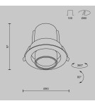 Lampy podtynkowe LED - Maytoni Hidden Podtynkowa LED 10W 780lm 3000K Biały DL095-01-10W3K-W - product 8