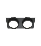 Lampy podtynkowe kwadratowe - Maytoni Hoop Podtynkowa 2xGX53 15W Black DL086-02-GX53-SQ-B - product 1