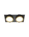 Maytoni Hoop Podtynkowa 2xGX53 15W Czarny, Złoty DL086-02-GX53-SQ-BG