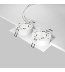Lampy podtynkowe kwadratowe - Maytoni Hoop Podtynkowa 2xGX53 15W Biały DL086-02-GX53-SQ-W - product 4