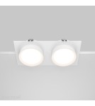 Lampy podtynkowe kwadratowe - Maytoni Hoop Podtynkowa 2xGX53 15W Biały DL086-02-GX53-SQ-W - product 5