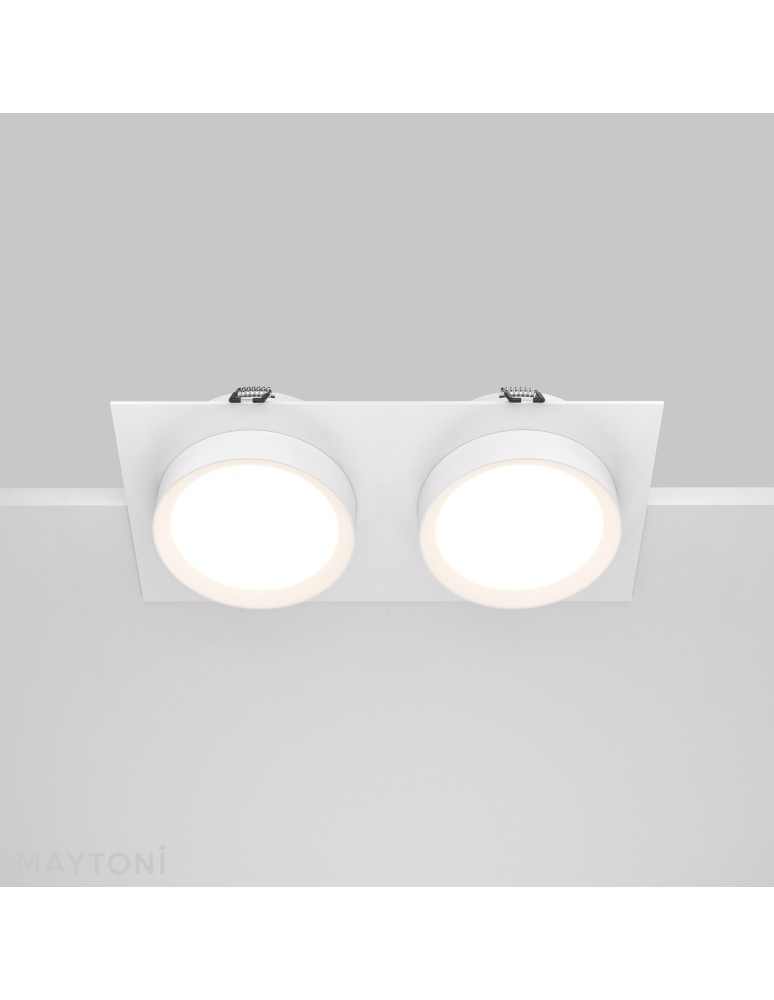 Maytoni Hoop Podtynkowa 2xGX53 15W Biały DL086-02-GX53-SQ-W