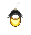 Lampy podtynkowe okrągłe - Maytoni Lipari Podtynkowa 1xGU10 12W Czarny, Złoty DL044-01-GU10-B - product 1