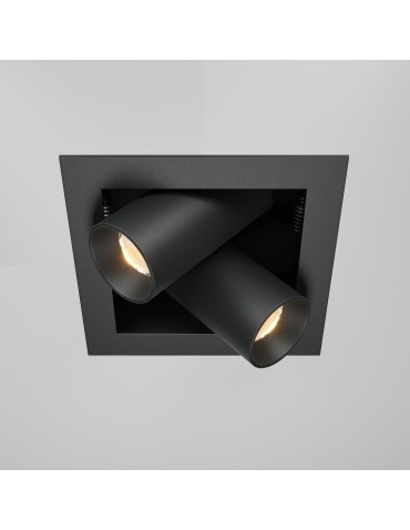 Maytoni Magnum Podtynkowa LED 14W 1000lm 3000K Black DL094-02-7W3K-B