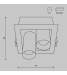 Maytoni Magnum Podtynkowa LED 14W 1250lm 3000K Biały DL094-02-7W3K-W Maytoni Magnum Podtynkowa LED 14W 1250lm 3000K Biały DL094-02-7W3K-W