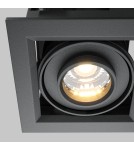 Lampy podtynkowe LED - Maytoni Metal Modern Podtynkowa LED 10W 650lm 3000K Black DL093-01-10W3K-B - product 2