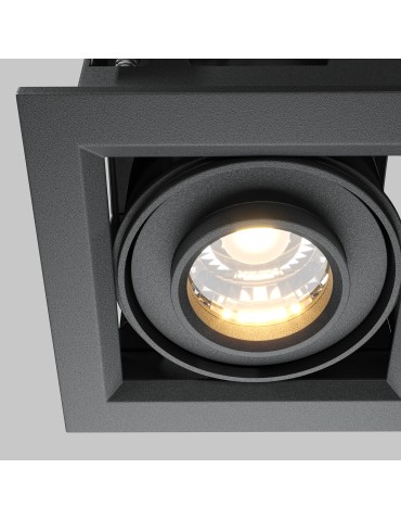 Maytoni Metal Modern Podtynkowa LED 10W 650lm 3000K Black DL093-01-10W3K-B - produkt 2