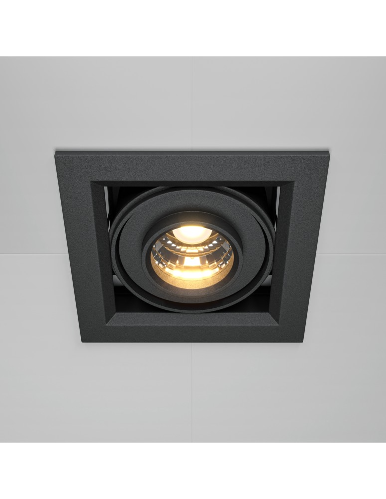 Maytoni Metal Modern Podtynkowa LED 10W 650lm 3000K Black DL093-01-10W3K-B