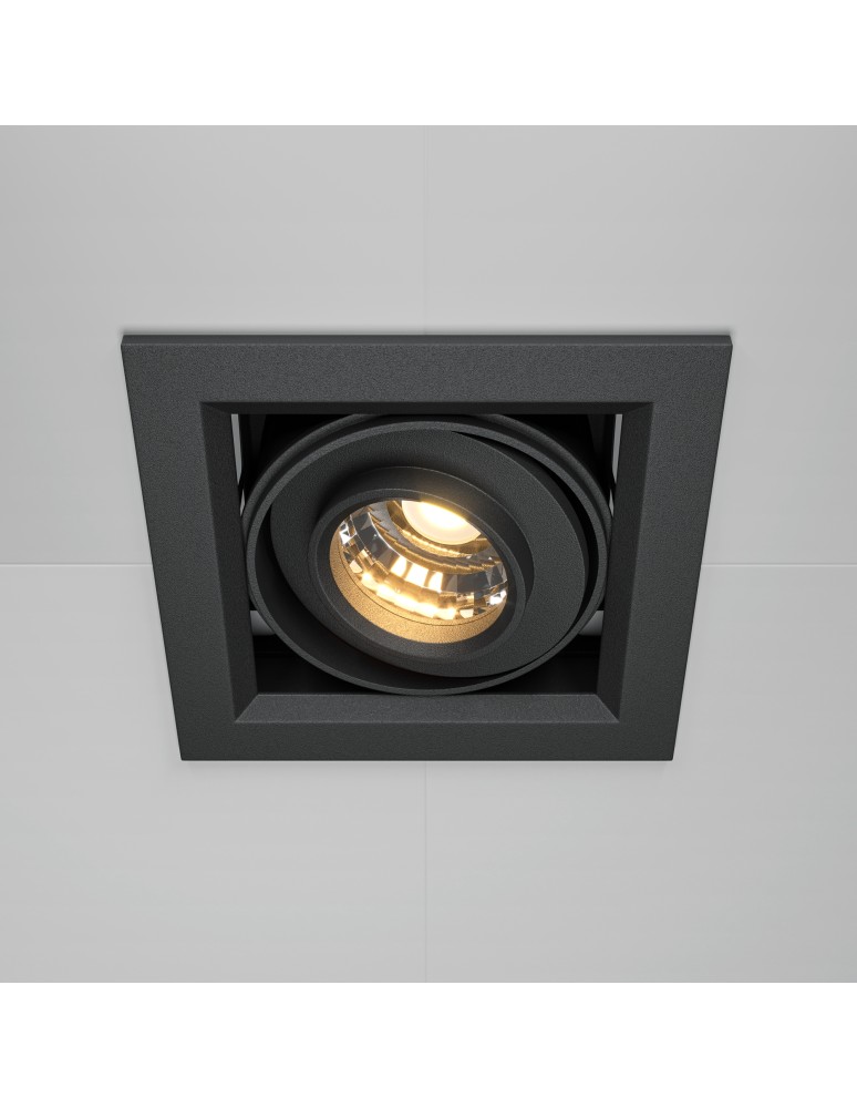 Maytoni Metal Modern Podtynkowa LED 10W 650lm 3000K Black DL093-01-10W3K-B