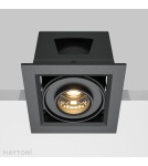 Lampy podtynkowe LED - Maytoni Metal Modern Podtynkowa LED 10W 650lm 3000K Black DL093-01-10W3K-B - product 6
