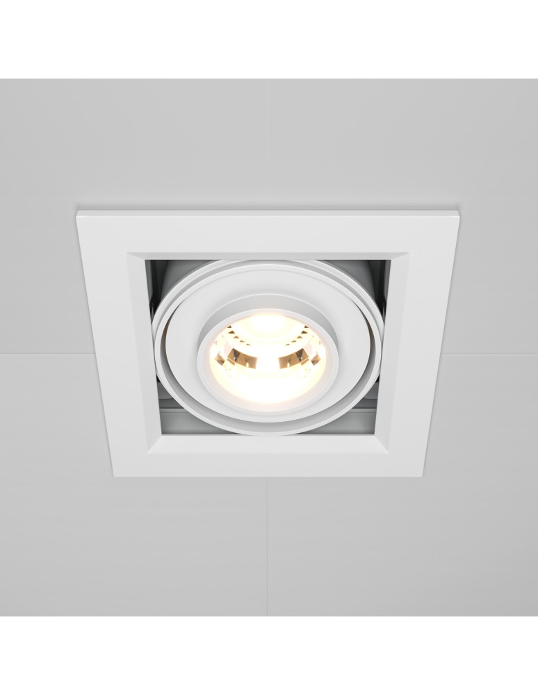 Maytoni Metal Modern Podtynkowa LED 10W 750lm 3000K Biały DL093-01-10W3K-W Maytoni Metal Modern Podtynkowa LED 10W 750lm 3000K Biały DL093-01-10W3K-W