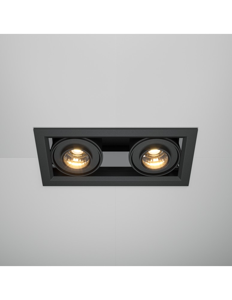 Maytoni Metal Modern Podtynkowa LED 20W 1300lm 3000K Black DL093-02-10W3K-B Maytoni Metal Modern Podtynkowa LED 20W 1300lm 3000K Black DL093-02-10W3K-B
