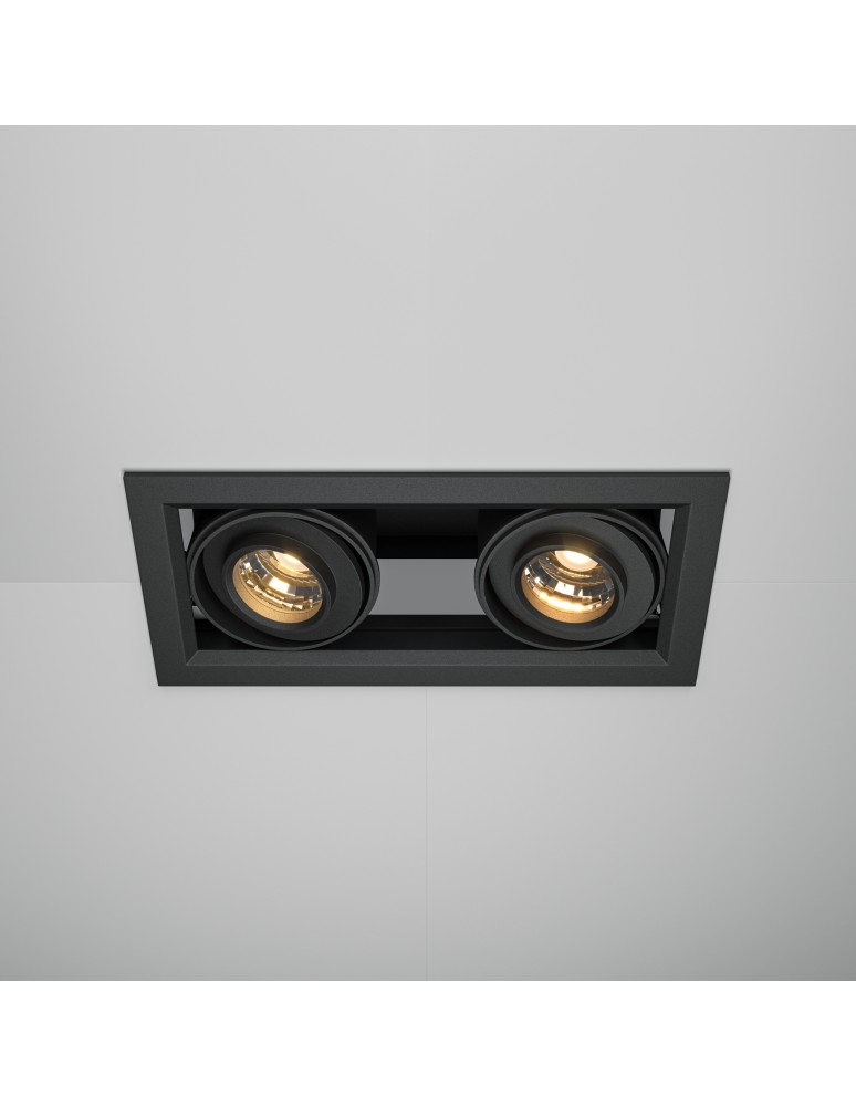 Maytoni Metal Modern Podtynkowa LED 20W 1300lm 3000K Black DL093-02-10W3K-B Maytoni Metal Modern Podtynkowa LED 20W 1300lm 3000K Black DL093-02-10W3K-B