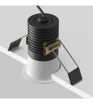 Lampy podtynkowe LED - Maytoni Minor Podtynkowa LED 9W 700lm 3000K Czarny, Biały DL089-9W3K-BW - product 5
