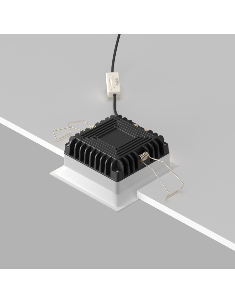 Maytoni Okno Podtynkowa LED 12W 820lm IP44 Biały DL056-12W3-4-6K-W