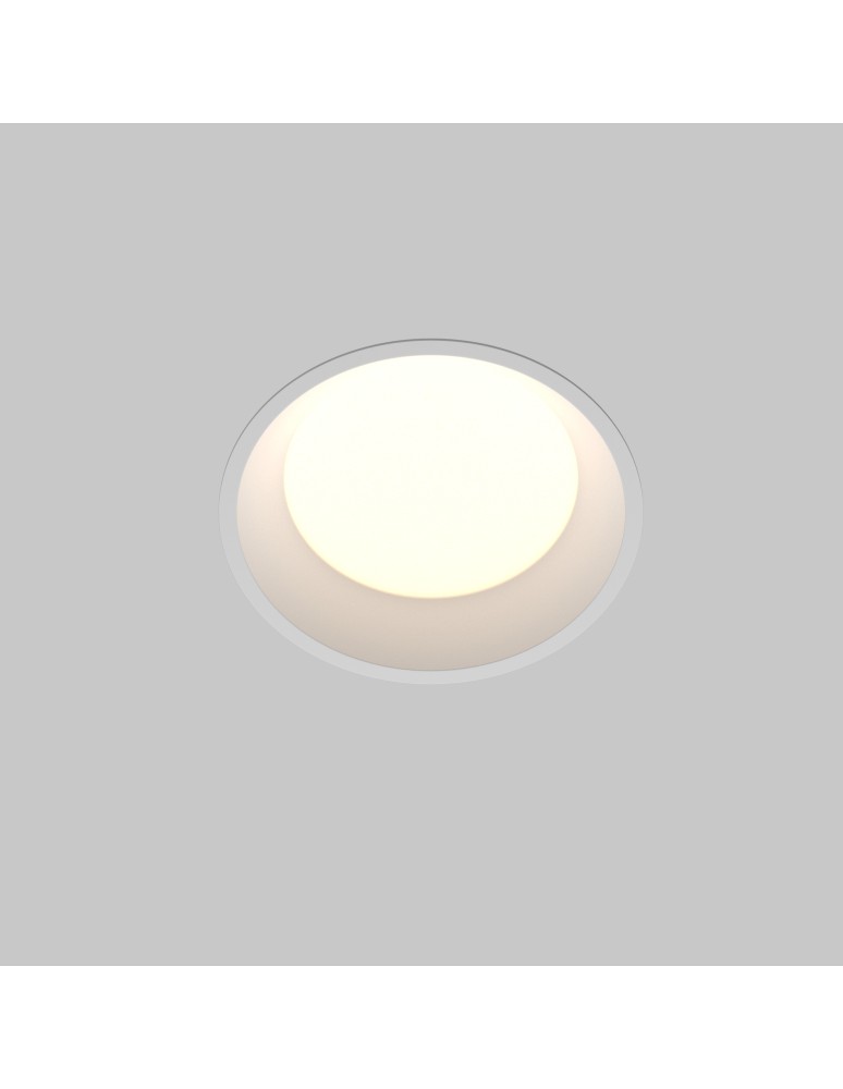 Maytoni Okno Podtynkowa LED 12W 900lm IP44 Biały DL055-12W3-4-6K-W