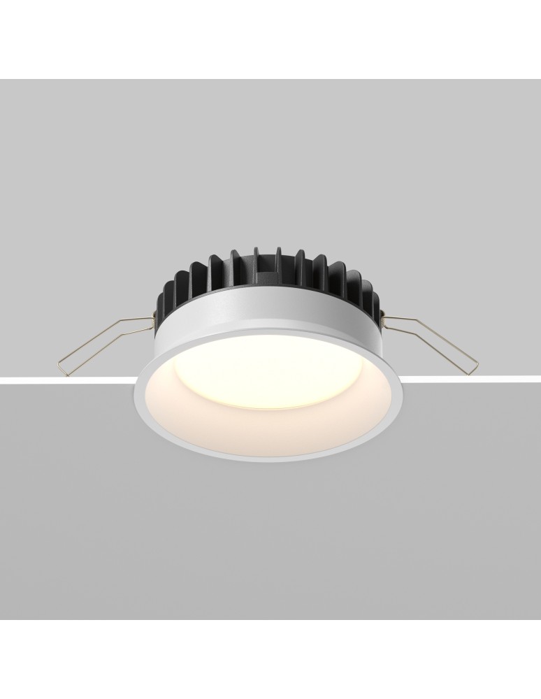 Maytoni Okno Podtynkowa LED 12W 900lm IP44 Biały DL055-12W3-4-6K-W