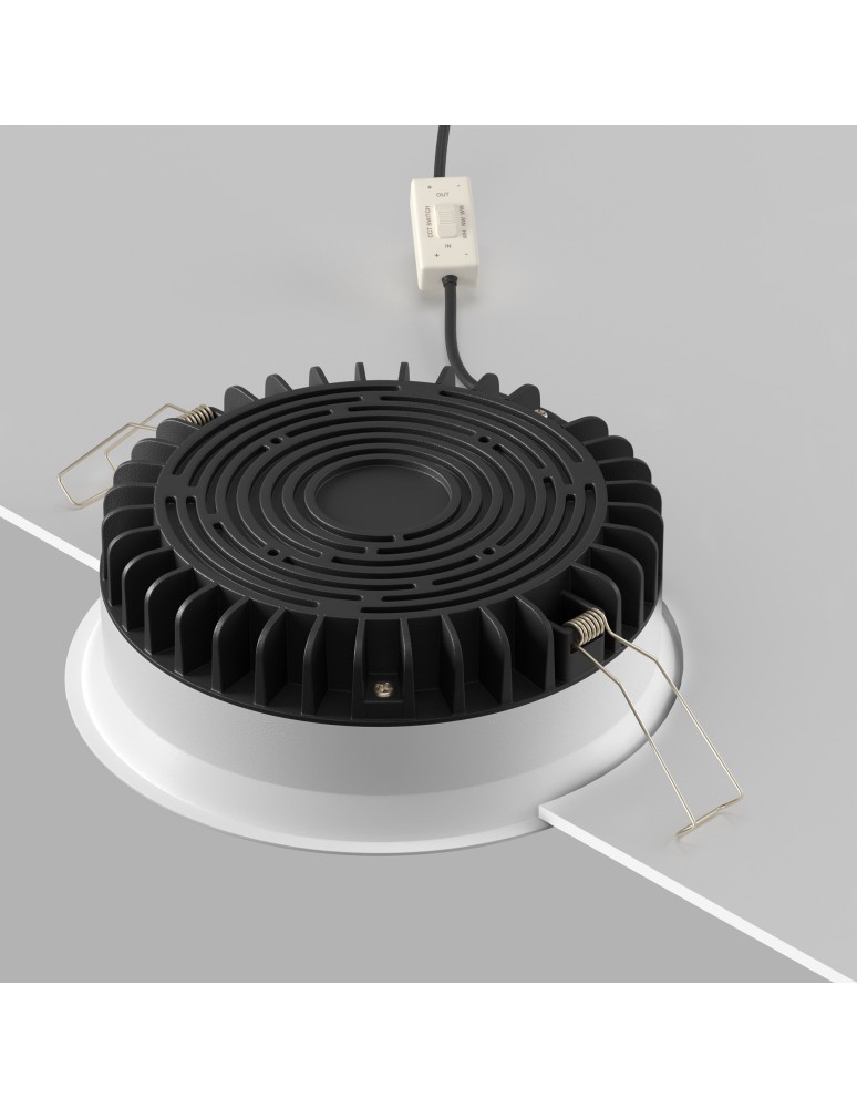 Maytoni Okno Podtynkowa LED 18W 1370lm IP44 Biały DL055-18W3-4-6K-W