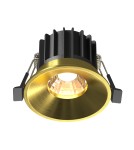 Lampy podtynkowe LED - Maytoni Round Podtynkowa LED 12W 930lm 3000K Mosiądz DL058-12W3K-BS - product 1
