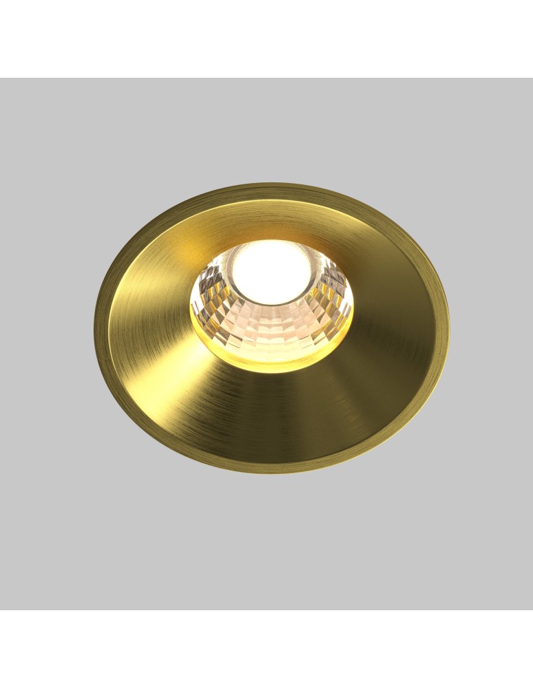 Maytoni Round Podtynkowa LED 12W 930lm 3000K Mosiądz DL058-12W3K-BS