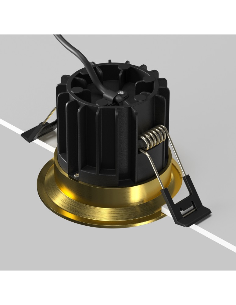 Maytoni Round Podtynkowa LED 12W 930lm 3000K Mosiądz DL058-12W3K-BS