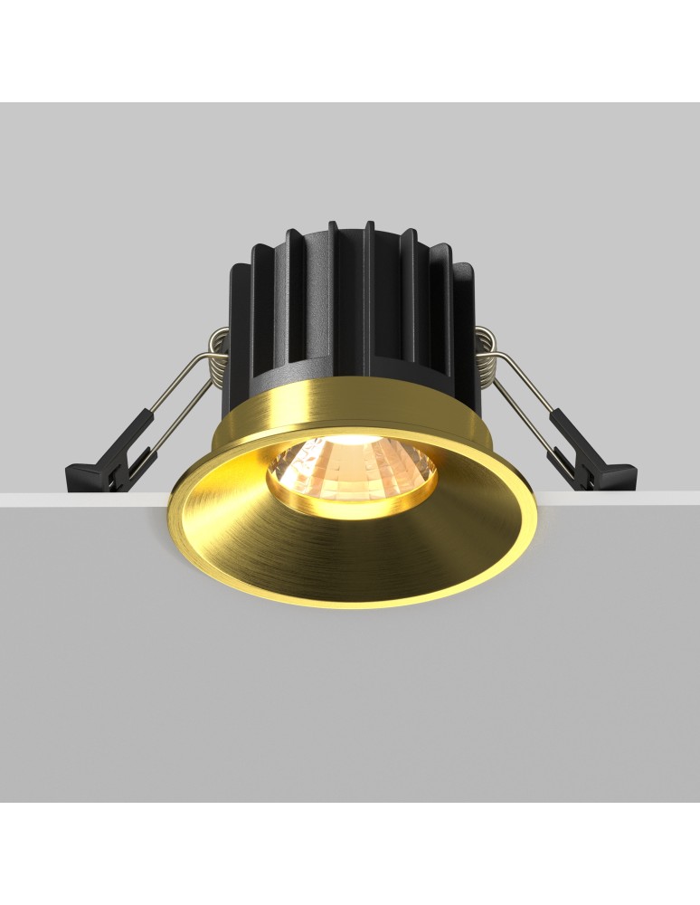 Maytoni Round Podtynkowa LED 12W 930lm 3000K Mosiądz DL058-12W3K-BS