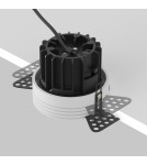 Maytoni Round Podtynkowa Bezramkowa do Szpachlowania LED 12W 880lm 3000K Black DL058-12W3K-TRS-B Maytoni Round Podtynkowa Bezramkowa do Szpachlowania LED 12W 880lm 3000K Black DL058-12W3K-TRS-B